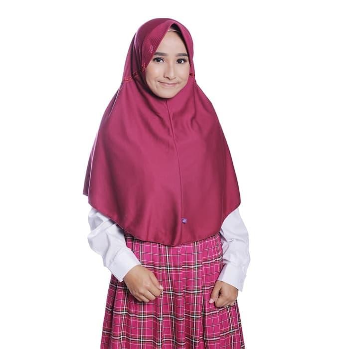 (Expert) Kerudung Sekolah Rabbani Innova Warna Putih Hitam Abu Cokpi Navy Merah