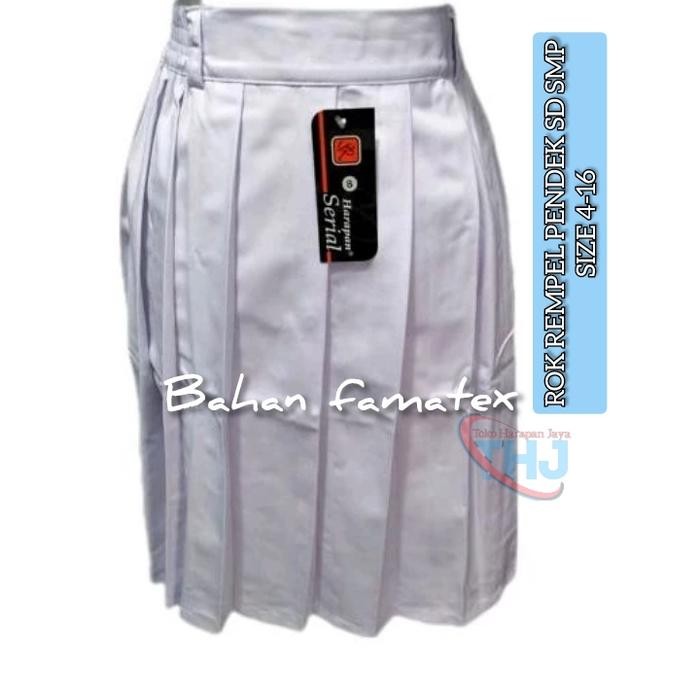 (Expert) SIZE JUMBO...Seragam sekolah Rok pendek SD SMP Rempel Merah/putih/pramuka/Rok seragam
