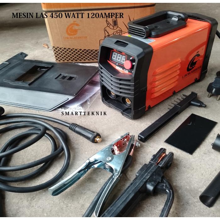 Alat las besi mini 450wat 120ampere mesin las digital
