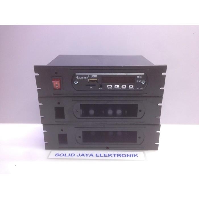 (Expert) BOX MODUL MP3 MP5 KIT MODULE MP3 PLAYER BOX PLASTIK HITAM