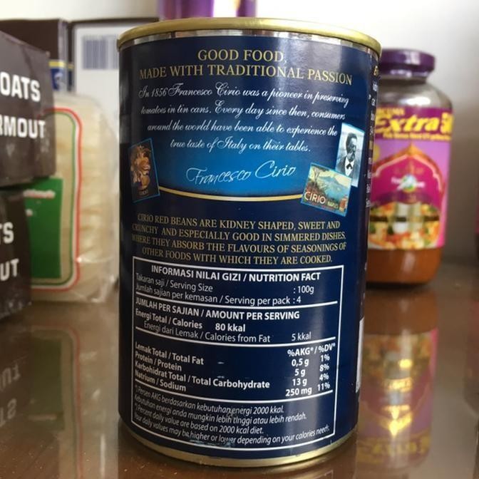 

(Expert) CIRIO RED KIDNEY BEANS (Kacang Merah Kaleng) 400g