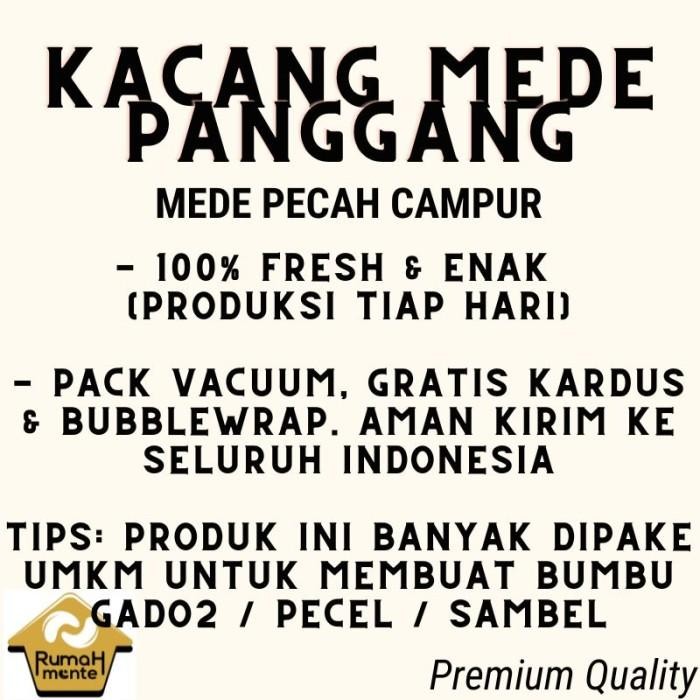 

(Expert) KACANG MEDE PANGGANG BELAH CAMPUR BESAR KECIL 500GR (READY TO EAT)