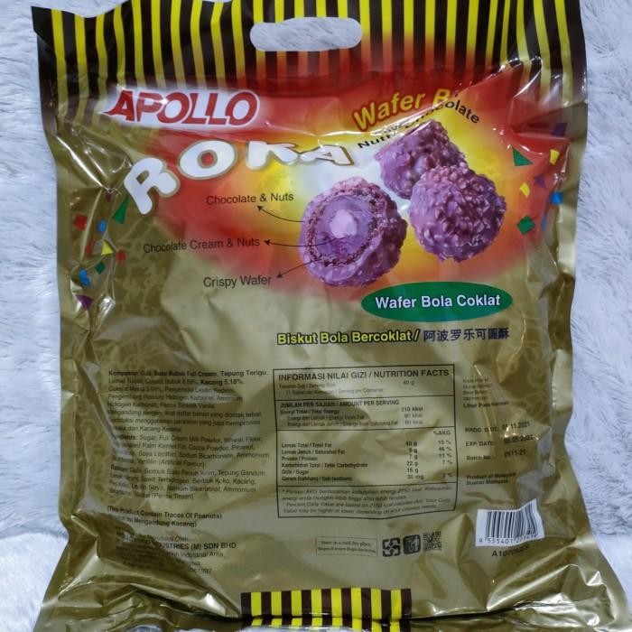 

(Expert) Coklat Apollo Roka Wafer Bola Coklat 420 gr