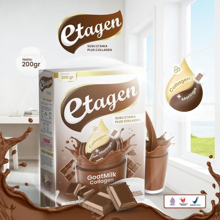 

(Expert) ETAGEN SUSU COLLAGEN Kolagen Milk Merawat Kulit & Wajah Rasa Cokelat Coklat 200gr