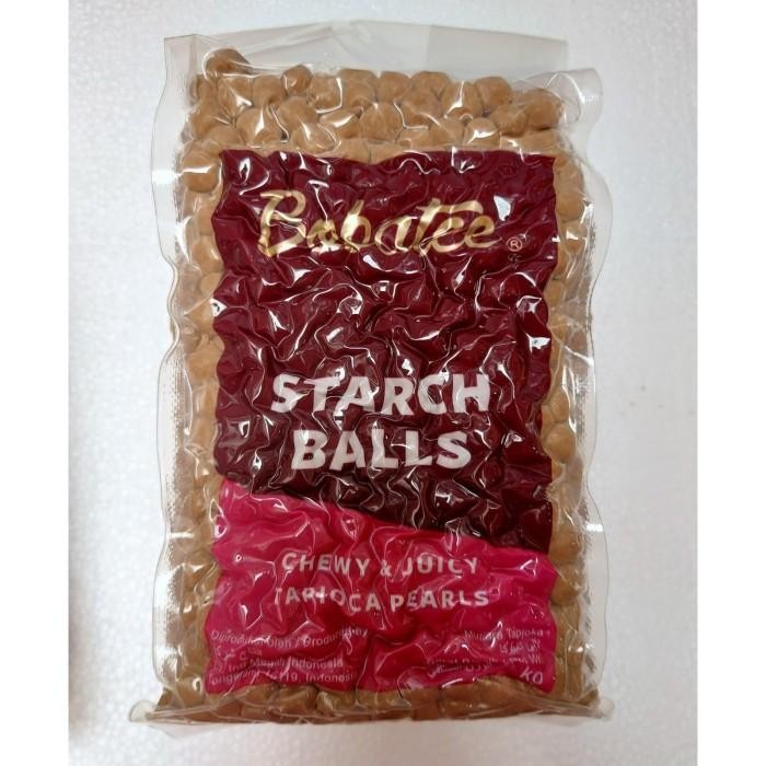 

(Expert) Bobatee Starch Balls Tapioca Pearl 1kg Topping Mutiara Bubble Drink
