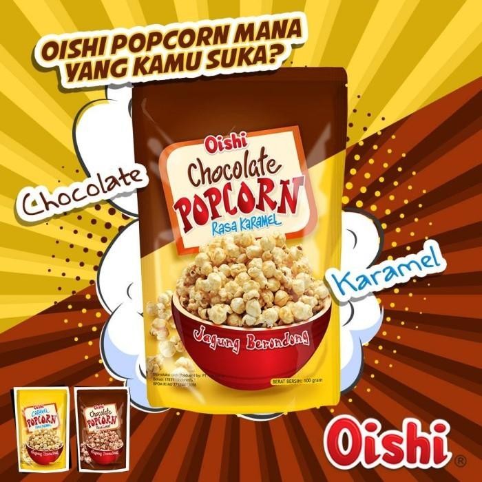 

(Expert) Oishi Popcorn Caramel Chocolate Kemasan Renceng 10 x 20 gram