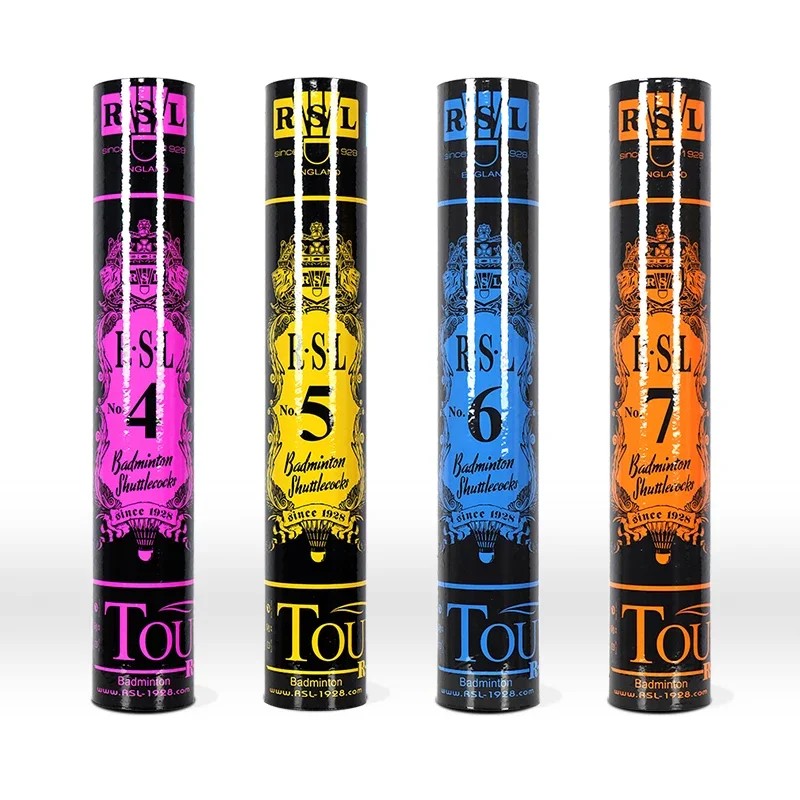 Original Rsl No.4 No.5 No.6 No.7 Shuttlecocks Badminton Shuttle Duck Feather Ball Badminton