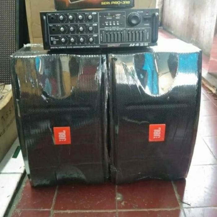 Paket Sound System Home Karaoke Ampli 1 Griftbest Speaker 8In 2 Merk C Pasti Diskon