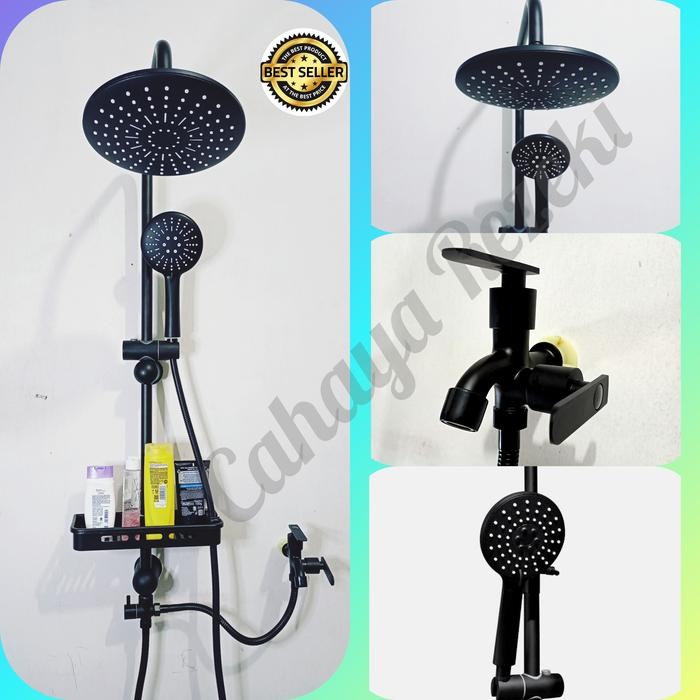 tiang shower colom / tiang shower pancuran complete FREE TEMPAT SABUN