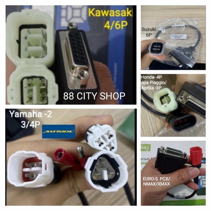 Scanner Motor Injeksi Universal Honda Yamaha Suzuki Kawasaki Kymco
