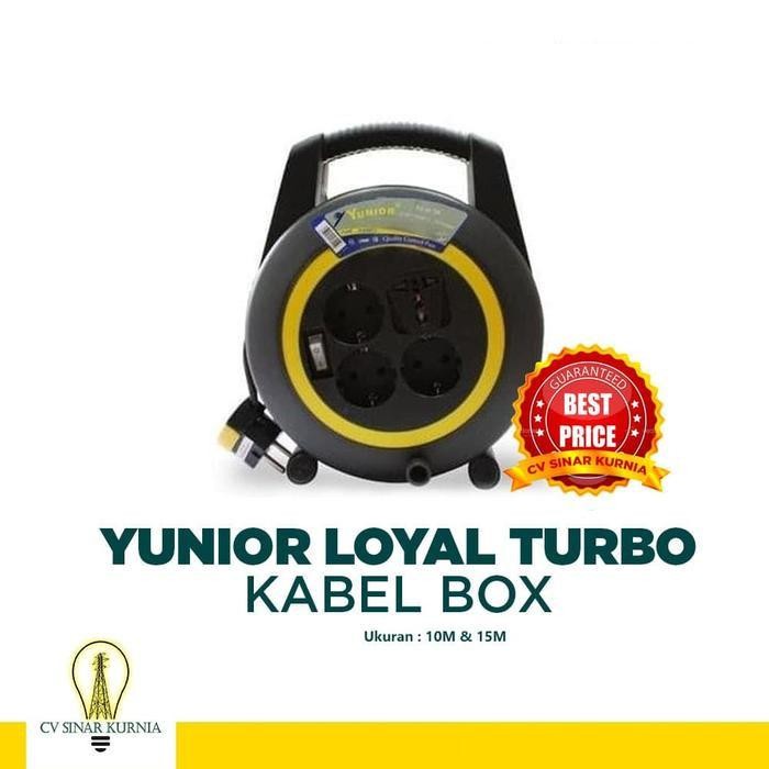 Loyal Turbo Box 10 meter Kabel + Saklar KABEL ROLL KABEL GULUNG