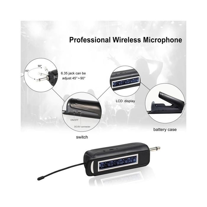 Harga Promo Mic Clip On Wireless Profesional Vlog 4 Orang Live Streaming Hp