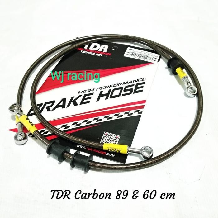SELANG REM CARBON TDR CB150R SET DEPAN BELAKANG
