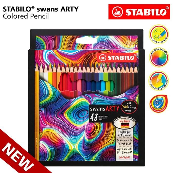 

Pensil Warna Stabilo Swans Arty 48 Warna