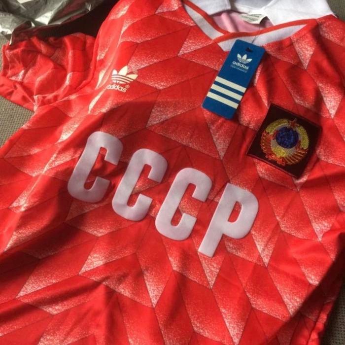 Promo Jersey Retro Cccp Soviet Union Home 88 Best Quality