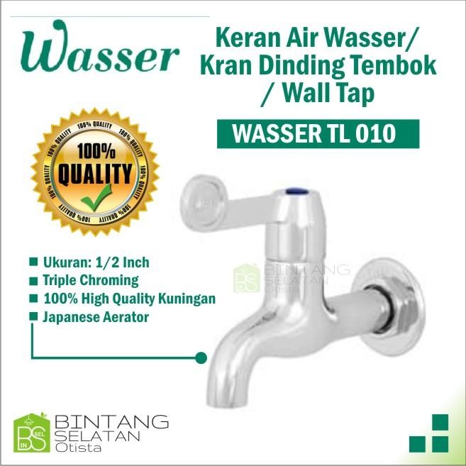Wasser Kran Tembok Air Dingin Keran Dinding 1/2" Tl-010