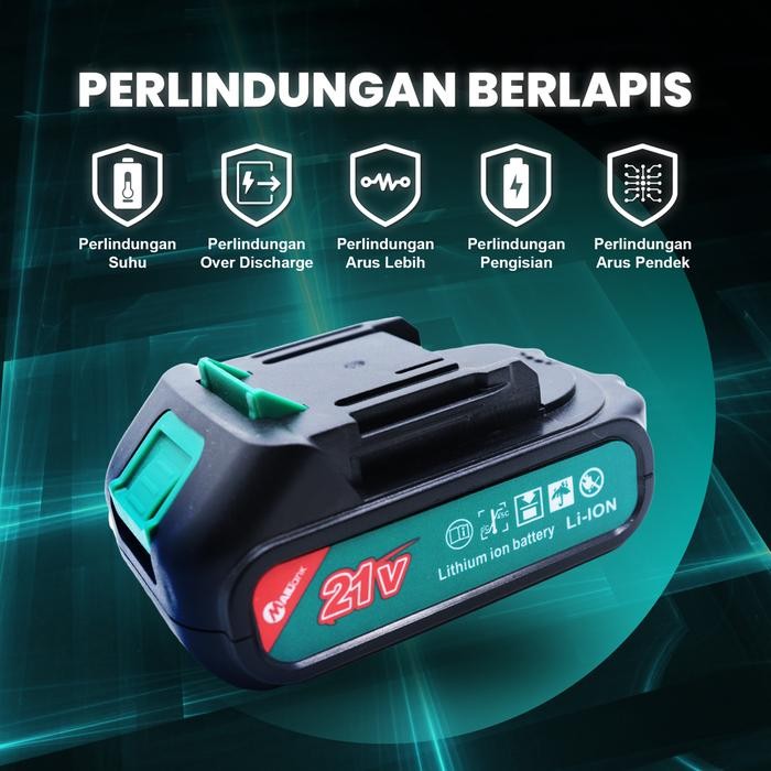 Ready- Mailtank Sh19003 Baterai 21V Untuk Mesin Cordless Mailtank Sh190/Sh559/Sh19/Sh221/Mk12/Sh425