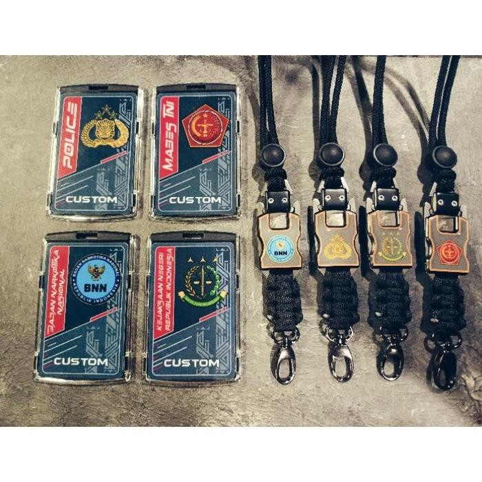 

ID CARD PVC HOLDER LANYARD TACTICAL CUSTOM LOGO INSTANSI KEJAKSAAN