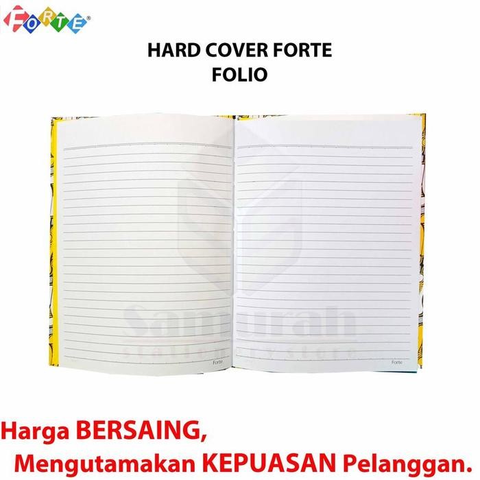 

Buku Tulis Hard Caver Forte Folio 100 Lbr (1Pack/5Pcs) - Kertas Berkualitas - Paper, Stationery