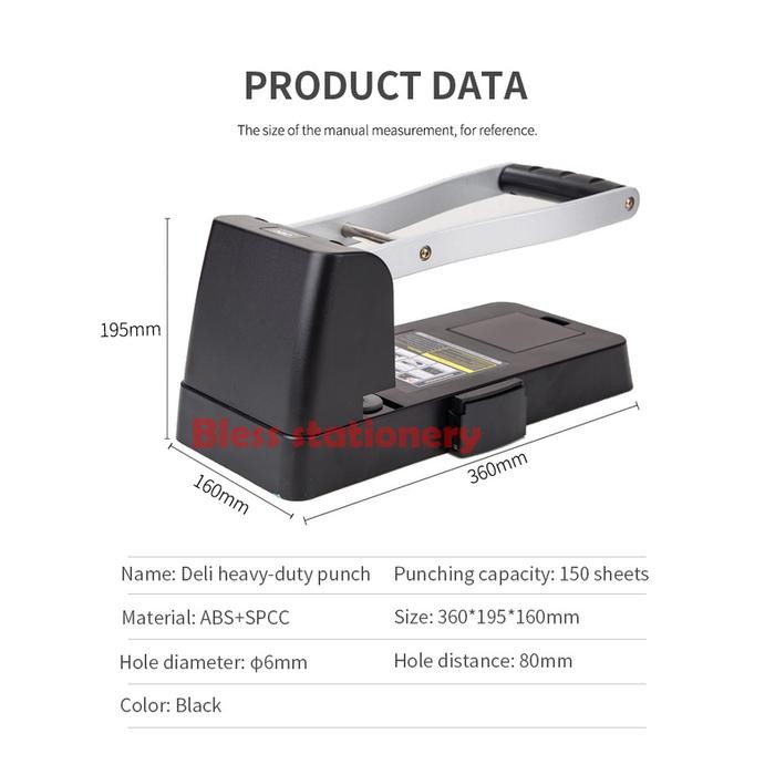 

Promo Deli Heavy Duty 2 Hole Punch Pembolong Kertas 2 Lubang Perforator Termurah