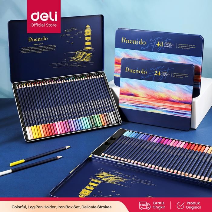 

Promo Deli Colored Pencil Pensil Warna 24 36 48 72 Warna Hybrid Tech Ec122 Tbk