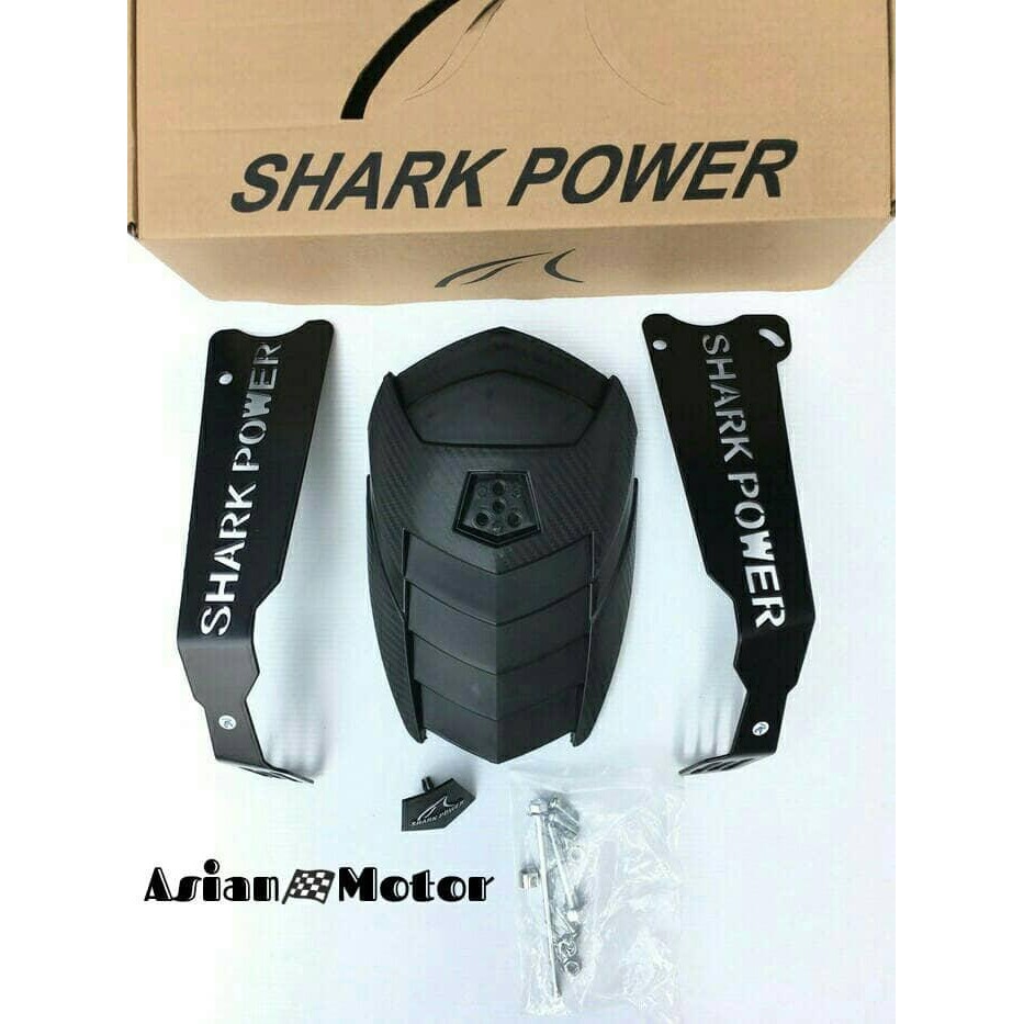 mudguard aerox 155 shark power/ mudguard shark power aerox 155 kode 516