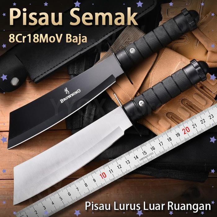 Golok daging serbaguna/Golok pemotong kayu dan bambu/Golok asli baja p