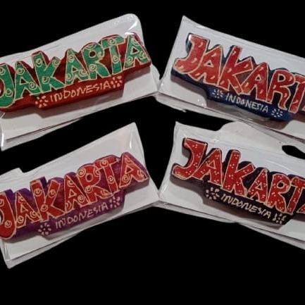 magnet kulkas jakarta Indonesia- Souvenir magnet kulkas jakarta