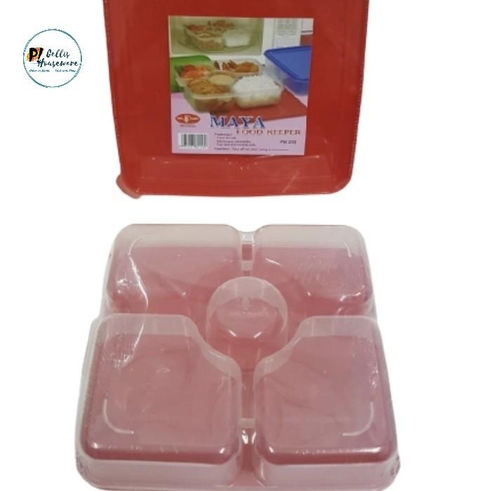 Lunch Box Maya Catering maya Owl / kotak makan catering 5 sekat
