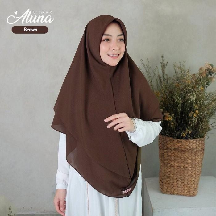 (Expert) Hijab Jilbab Khimar Syari Ceruti Premium Raudah 2 Layer Kancing Murah