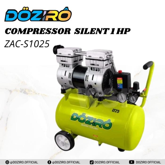 Terbaik P. Compressor Zac-S1025 Silent Doziro Air Kompresor Angin 1 Hp