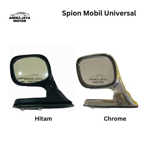 BEST SPION KAP MESIN MOBIL UNIVERSAL HITAM CHROME SPOT MIRROR BLIND SPOT