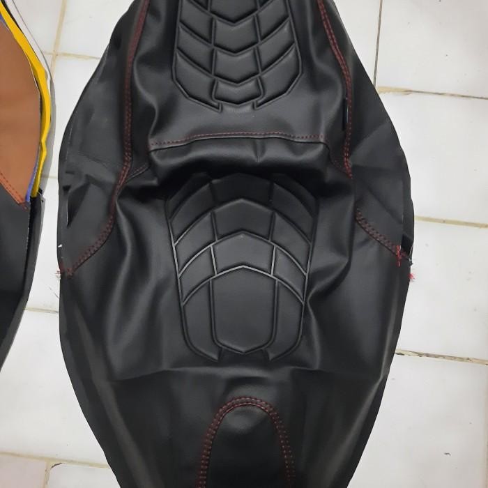(Expert) Kulit Cover Jok Motor Costum Pres Timbul Nmax Pcx Aerox Vario Beat Dll