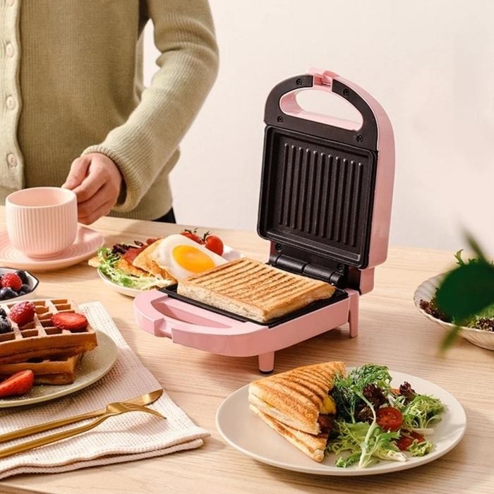 Breakfast Sandwich Maker Pemanggang Roti Toaster Panggangan Roti Bakar listrik Alat Panggang Roti