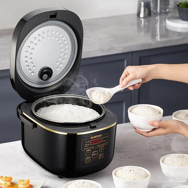LocknLock Smart Low Carbo Rice Cooker 5L - EJR353BLK