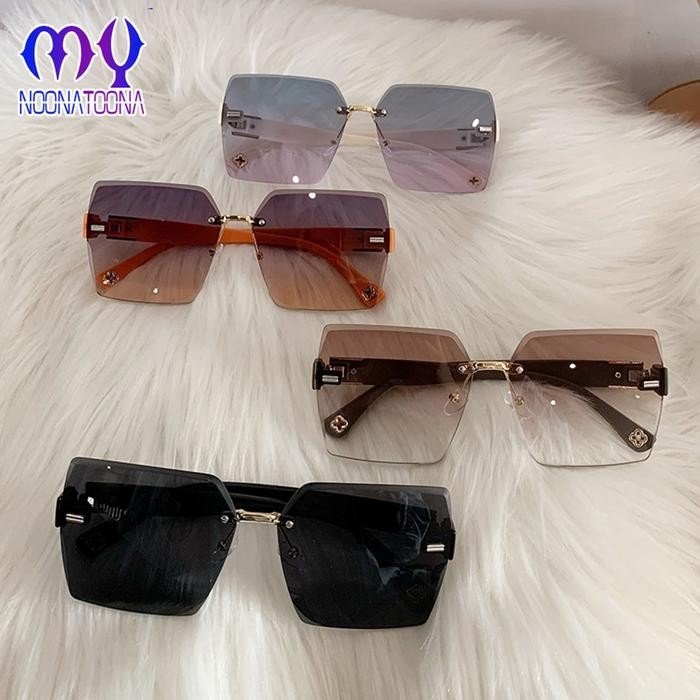 Kacamata Wanita KC003 Kaca Mata Kotak Sunglassess Kekinian Kacamata Fashion Gaya Korea