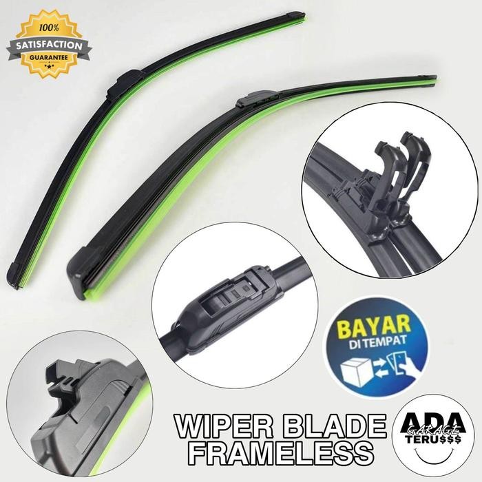 Wiper Blade Frameless Mobil Kijang Kapsul Kijang Lgx Kijang Lsx Kijang Krista Sepasang 2 Pcs 18" &
