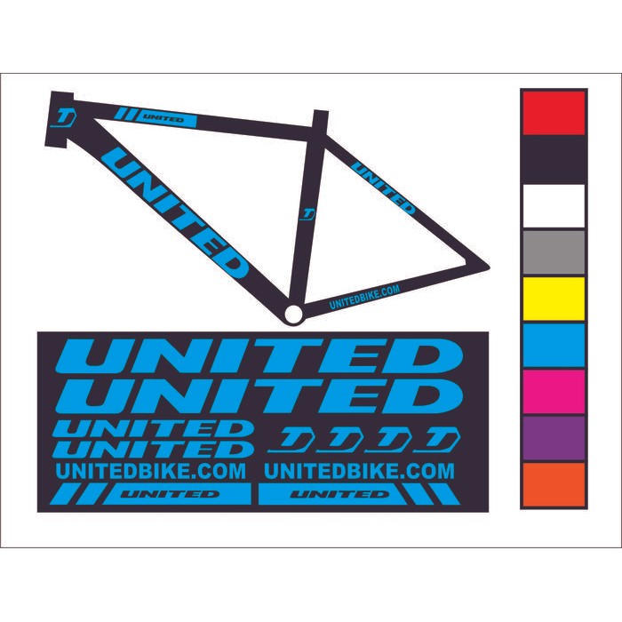 Cutting Stiker Sepeda United