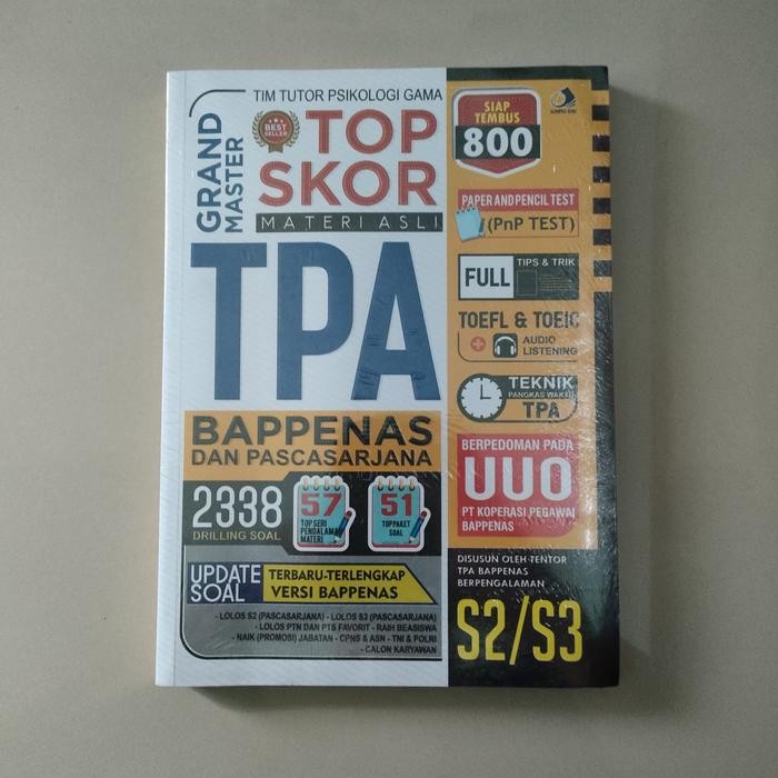 

Buku Top Skor Tpa Bappenas, Grand Master Top Skor Tpa Bapenas Dan Pascasarjana