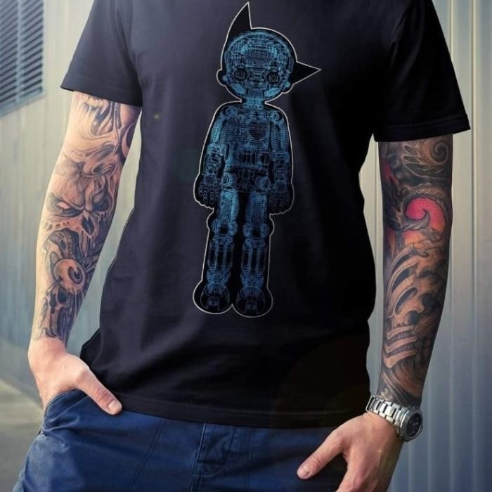 Tezuka Production Astro Boy Limited T Shirts / Kaus BLACK