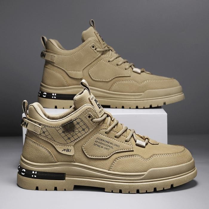 Aerostreet - Sepatu Casual Pria Olahraga Sneakers Sporty Kuliah Kekinian Sepatu Running Karet