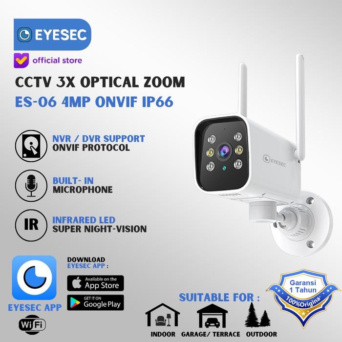 CCTV Outdoor EYESEC STC IP66 3X Optical Zoom ONVIF TUYA App