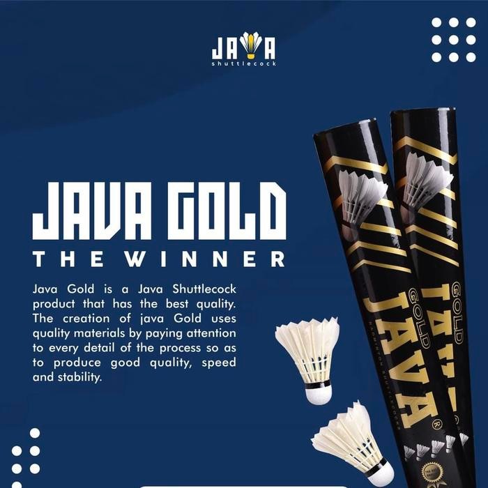 JAVA GOLD /SHUTTLECOCK/BADMINTON/ORIGINAL/TERMURAH