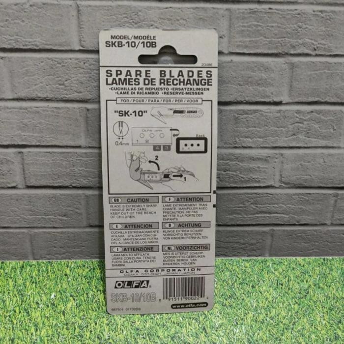 

REFILL BLADE OLFA SKB-10 (10PCS PER PACK) OLFA KODE 624
