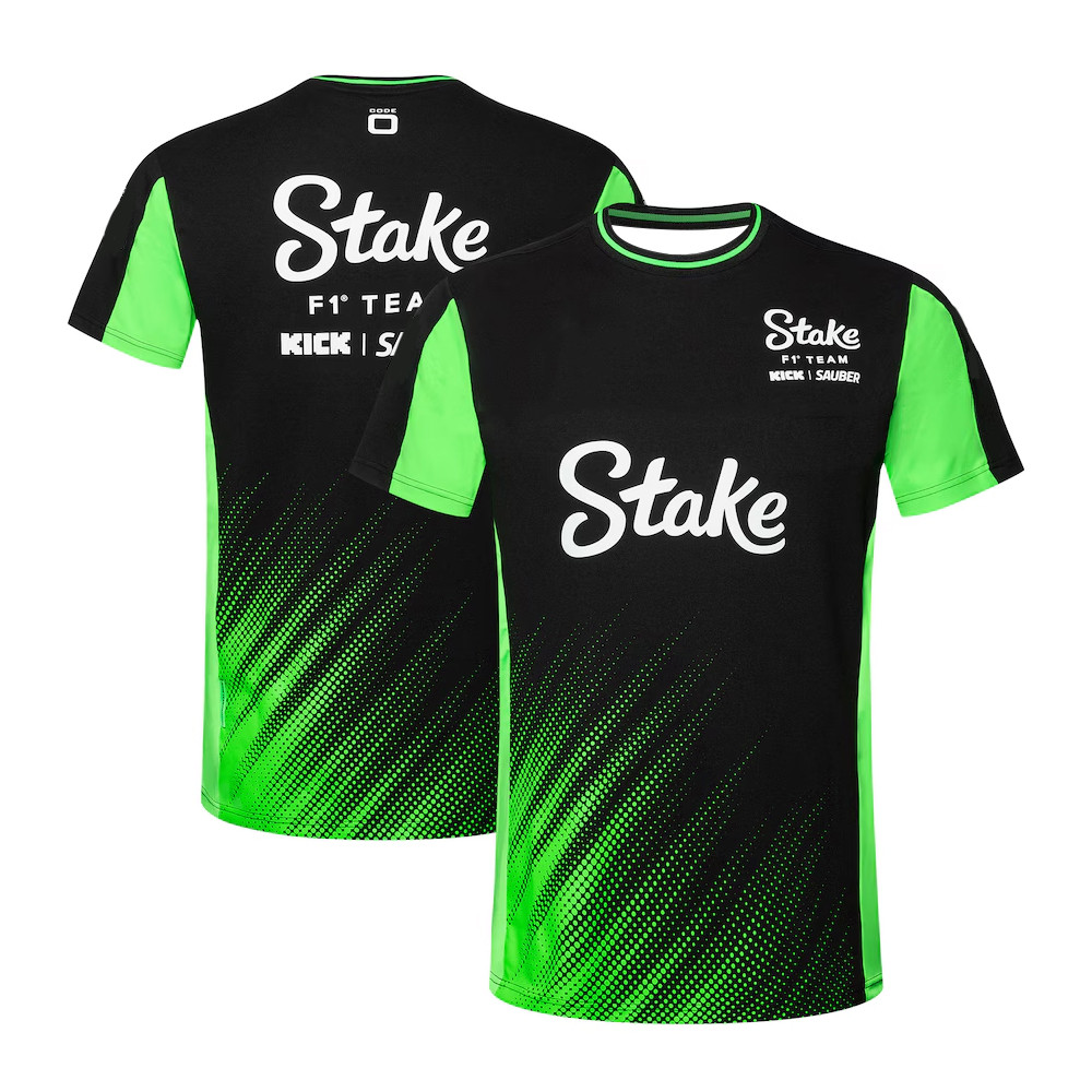 2025 Stake Sauber F1 Team T Shirt New Arrival Mens Racing Car T-shirt Short Sleeve Tee Training