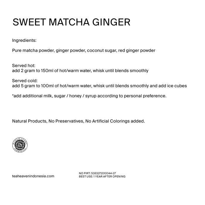 

Sweet Matcha Ginger Powder Drink