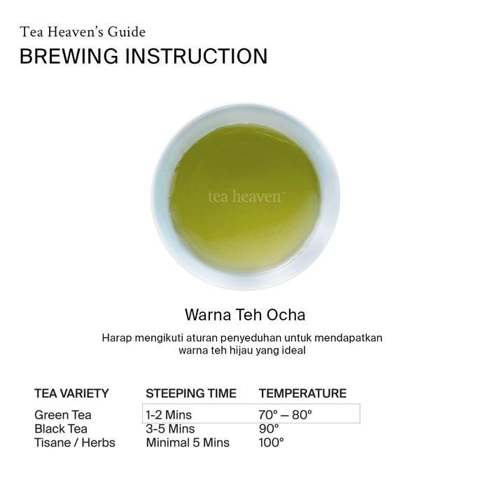 

Japanese Ocha Green Tea Tea Heaven Teh Hijau Jepang Ocha Organik