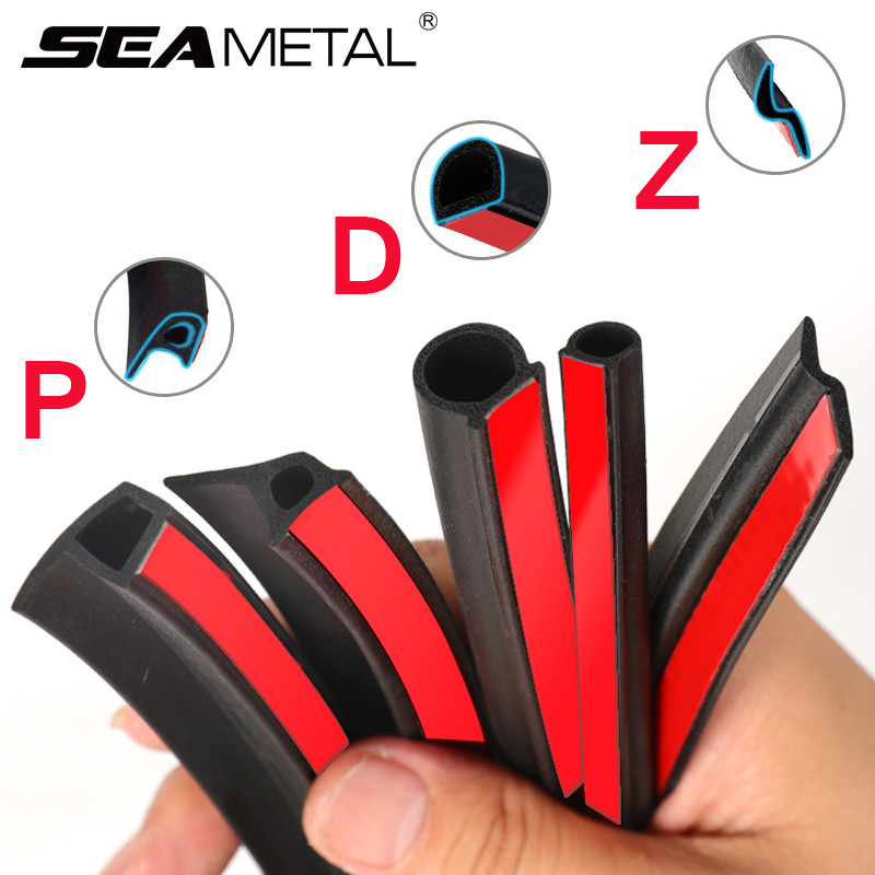IMPORT Car Door Seal Strip Auto Rubber Door Sealing Strips Car Door Protector Door Guard Noise