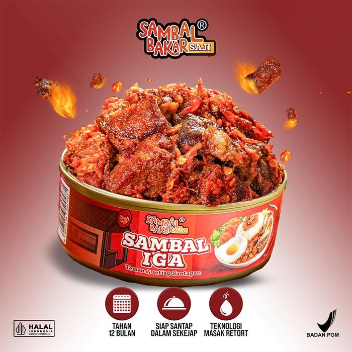 

Sambal Iga (140gr) - Sambal Bakar Saji - Sambal Bakar Indonesia