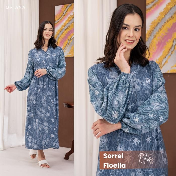 Oriana Homewear Daster Panjang Busui Sorrel Sizing Collection Gamis hijab busui friendly